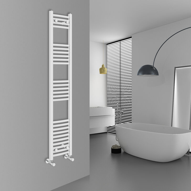 Image of Warmehaus - Curved White Bathroom Ladder&hellip;