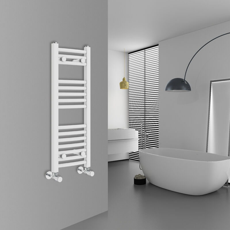 Image of Warmehaus - Curved White Bathroom Ladder&hellip;