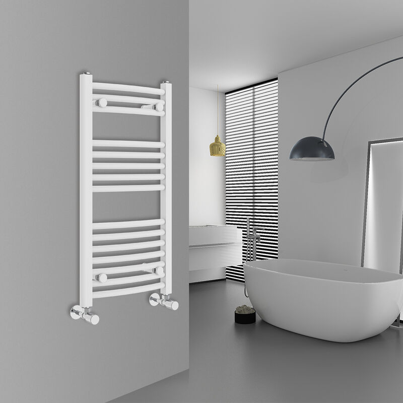 Image of Warmehaus - Curved White Bathroom Ladder&hellip;