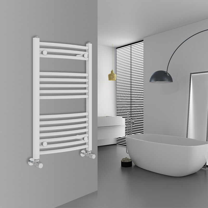Image of Warmehaus - Curved White Bathroom Ladder&hellip;