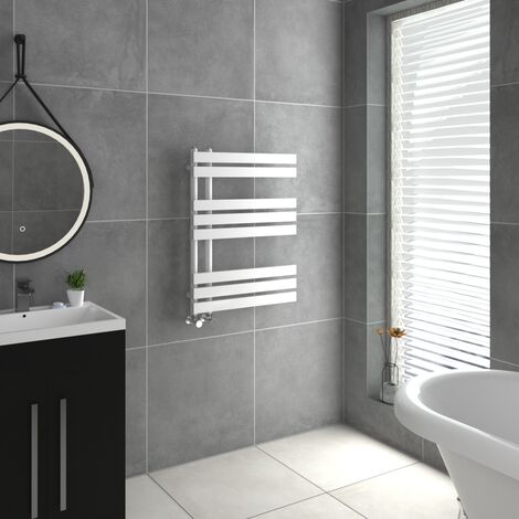 WarmeHaus D Shape Bathroom Radiator Warmer White 800x600mm