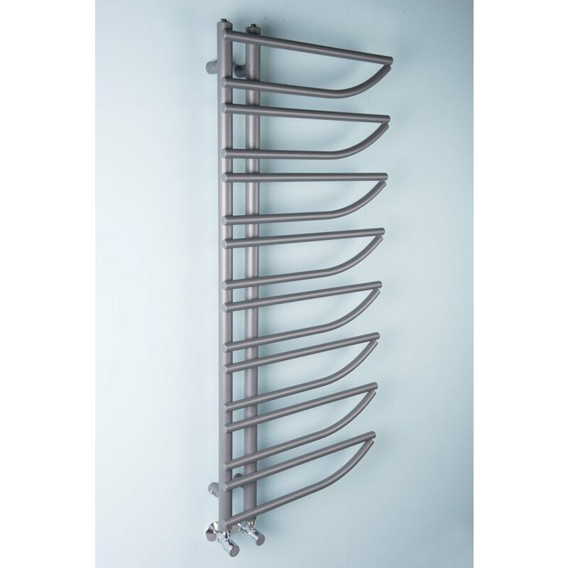 Warmehaus - Designer Towel Radiator Ladder Style Central Heating Bathroom Heated Radiator Heated Towel Rail Warmer Anthracite 1250x500mm