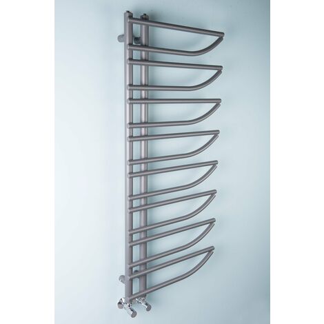 WarmeHaus Designer Towel Radiator Ladder Style Central Heating Bathroom Heated Radiator Heated Towel Rail Warmer Anthracite 1250x500mm