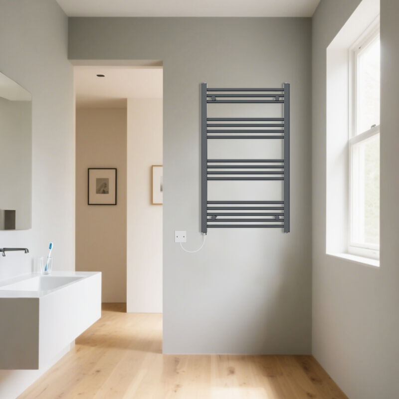 Image of Warmehaus - Anthracite Electric Straight Heated&hellip;