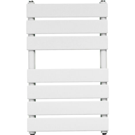 WarmeHaus Flat Panel Bathroom Heated Towel Rail Ladder Radiator Warmer -650x400mm White