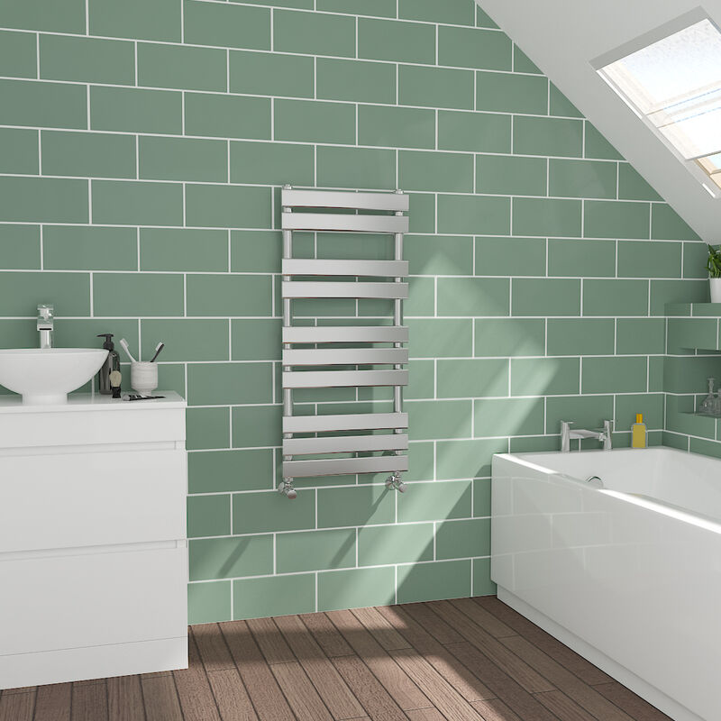 Image of Warmehaus - Flat Panel Chrome Towel&hellip;