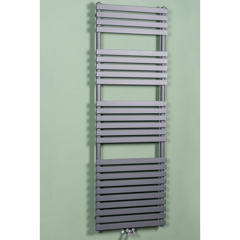 Warmehaus Flat Panel Bathroom Heated Towel Rail Radiator Ladder Black ...