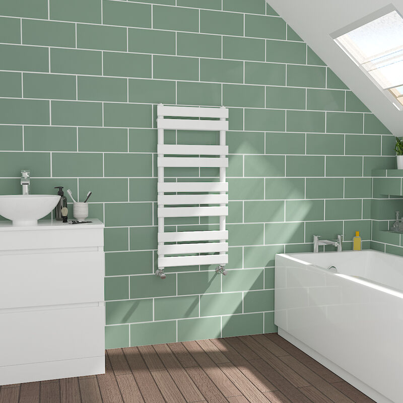 Image of Warmehaus - Flat Panel White Towel&hellip;