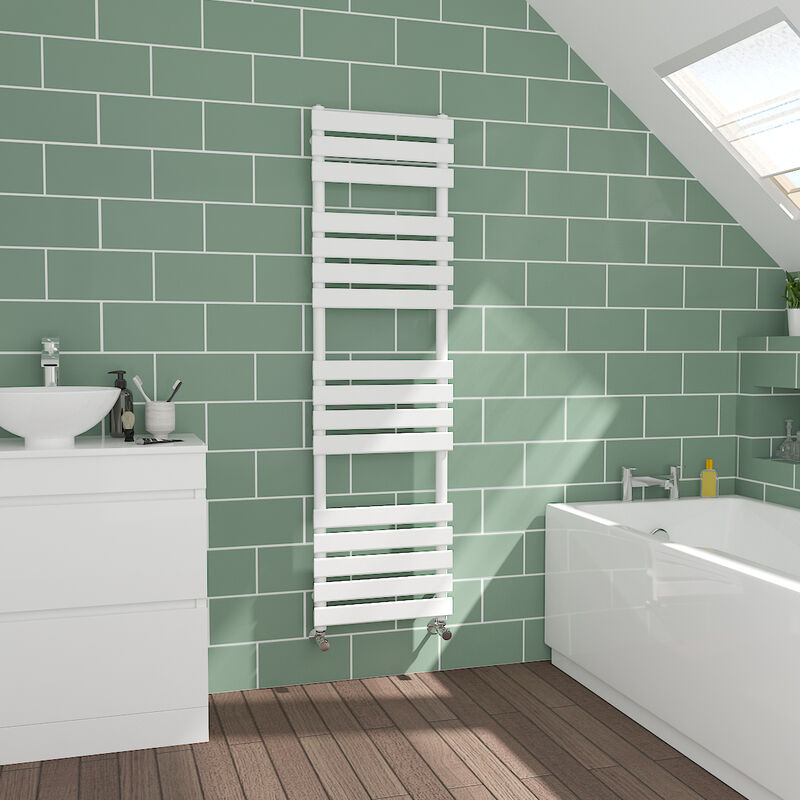 Image of Warmehaus - Flat Panel White Towel&hellip;