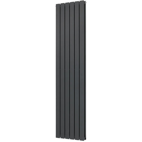 Warmehaus Flat Radiator Anthracite Vertical Double 1600x408mm