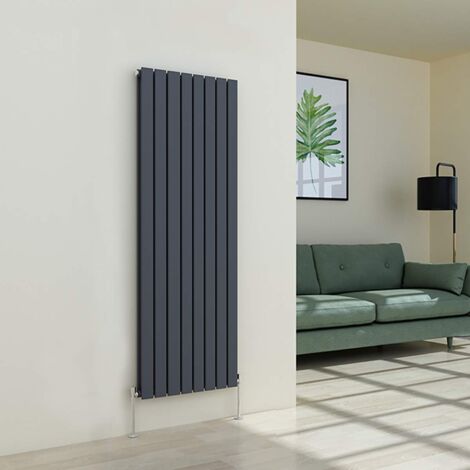 Warmehaus Flat Radiator Anthracite Vertical Double 1600x544mm