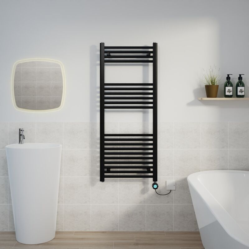 Image of Warmehaus - Thermostatic Towel Rail Straight&hellip;