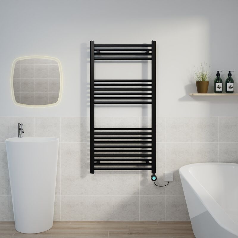 Image of Warmehaus - Thermostatic Towel Rail Straight&hellip;