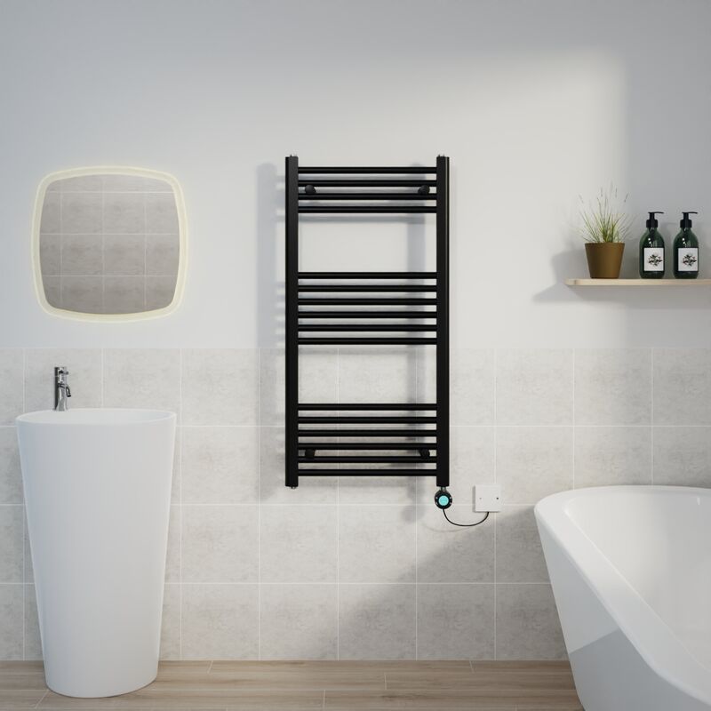 Image of Warmehaus - Thermostatic Towel Rail Straight&hellip;
