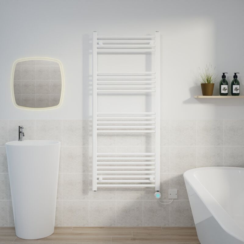 Image of Warmehaus - Thermostatic Towel Rail Straight&hellip;