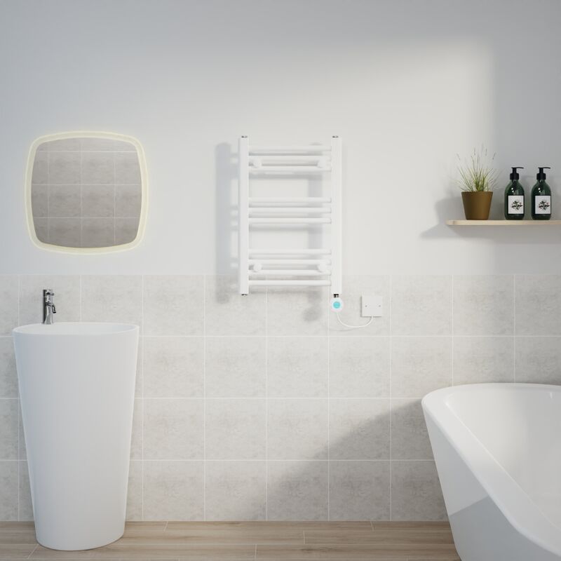 Image of Warmehaus - Thermostatic Towel Rail Straight&hellip;