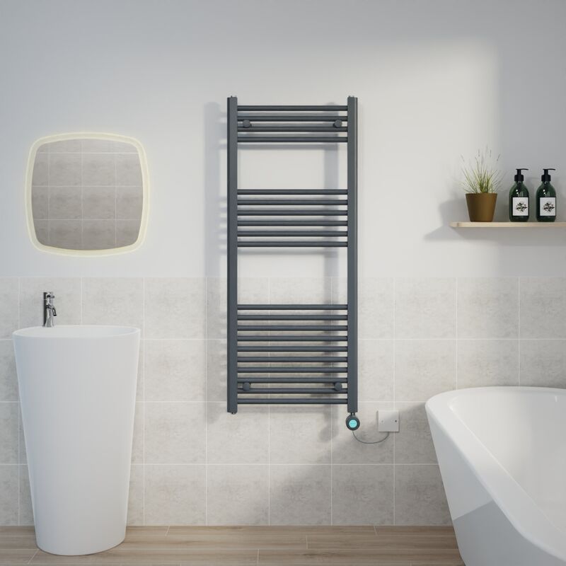 Image of Warmehaus - Thermostatic Towel Rail Straight&hellip;