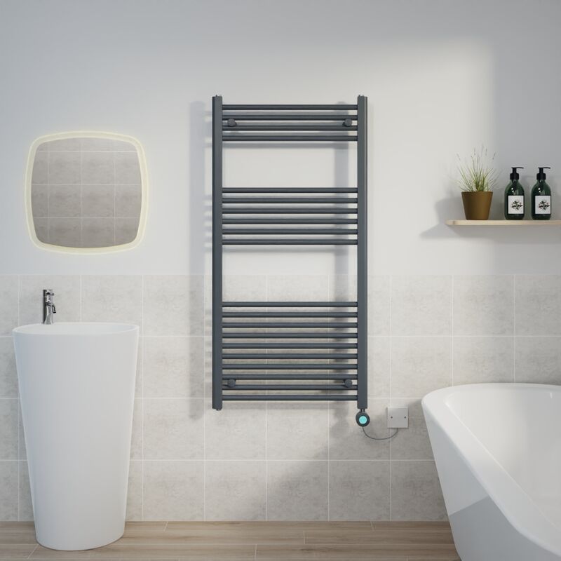 Image of Warmehaus - Thermostatic Towel Rail Straight&hellip;