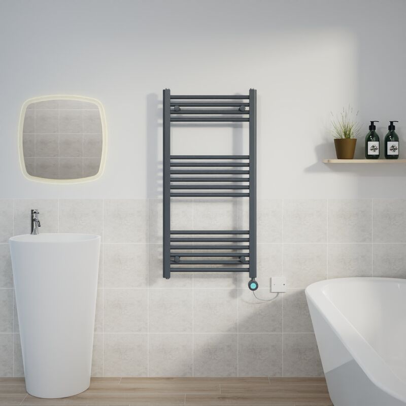 Image of Warmehaus - Thermostatic Towel Rail Straight&hellip;