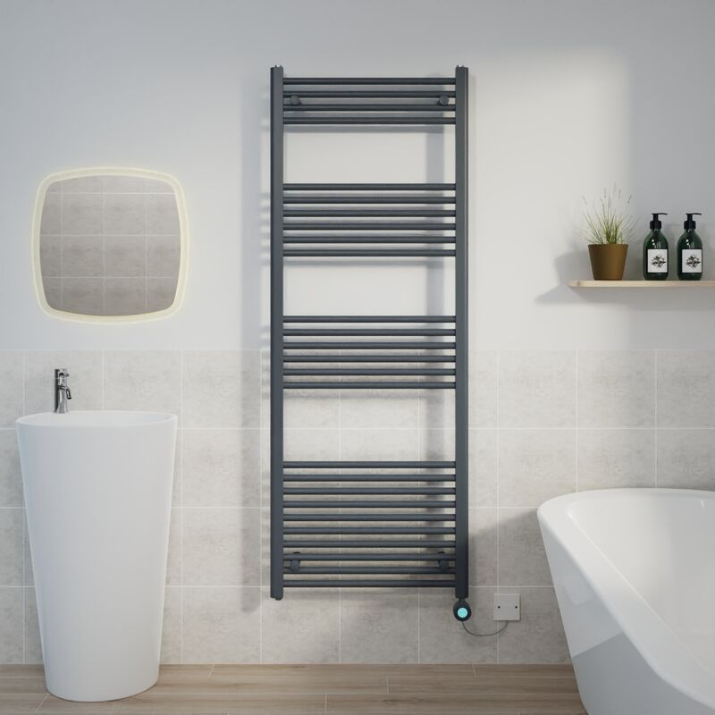 Image of Warmehaus - Thermostatic Towel Rail Straight&hellip;