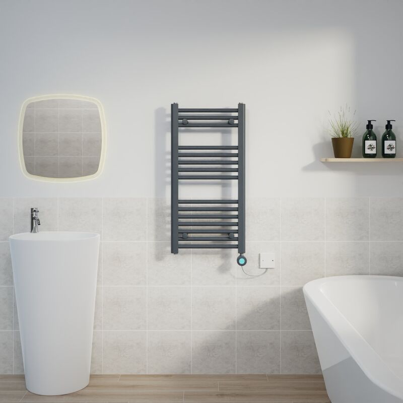 Image of Warmehaus - Thermostatic Towel Rail Straight&hellip;