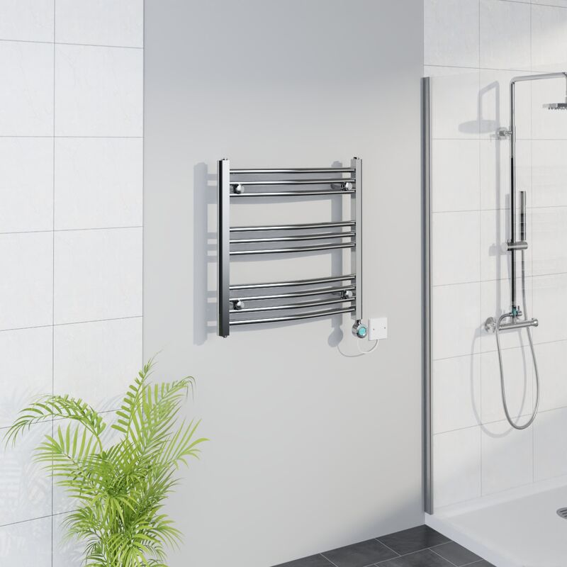 Image of WiFi Thermostatic Curved Towel Rail Timer&hellip;