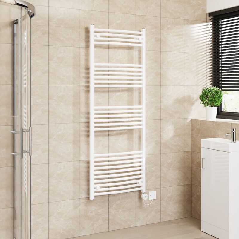 Image of Touch Screen Thermostatic Towel Rail Curved&hellip;