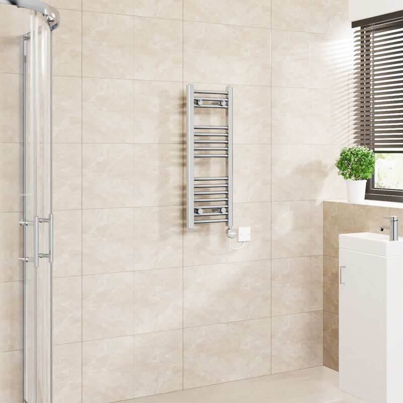 Image of Touch Screen Thermostatic Towel Rail Curved&hellip;