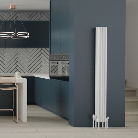 Warmehaus Traditional 4 Column Radiator 1800x200 White