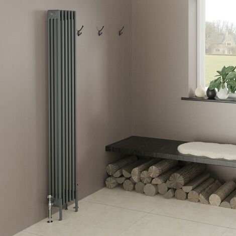 Warmehaus Traditional 4 Column Radiator 1800x290 Anthracite