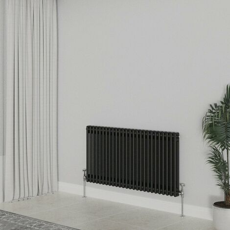 WarmeHaus Traditional Black Double Column Radiators 600x1190mm