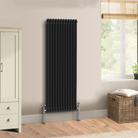 Warmehaus Traditional Black Radiator Double Column 1500 x 560mm