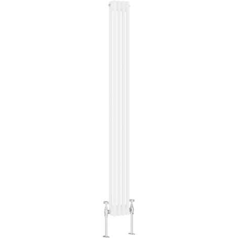 Warmehaus Traditional Double White Tall Radiator 1800 x 200mm