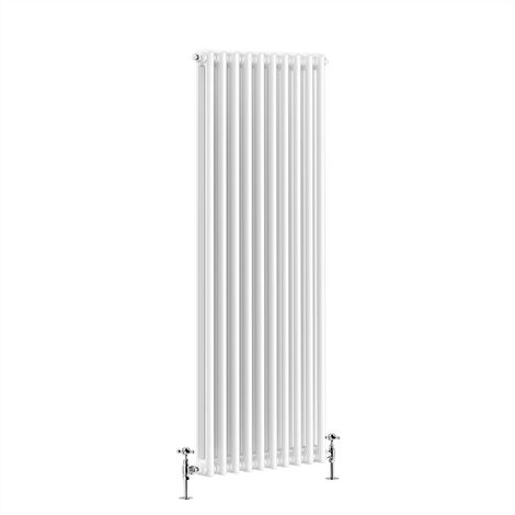 Warmehaus Traditional Double White Tall Radiator 1800 x 470mm