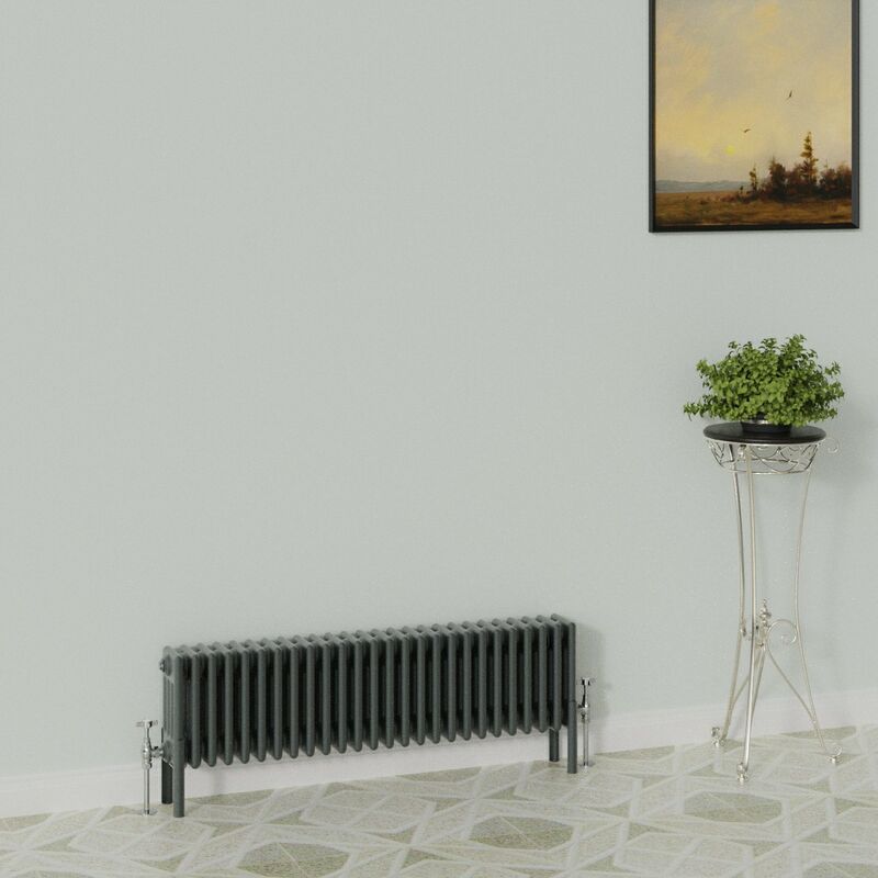 Image of Warmehaus - Traditional Radiator 300x1190mm Anthracite&hellip;