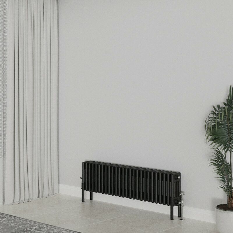 Image of Warmehaus - Traditional Radiator 300x1190mm Black&hellip;
