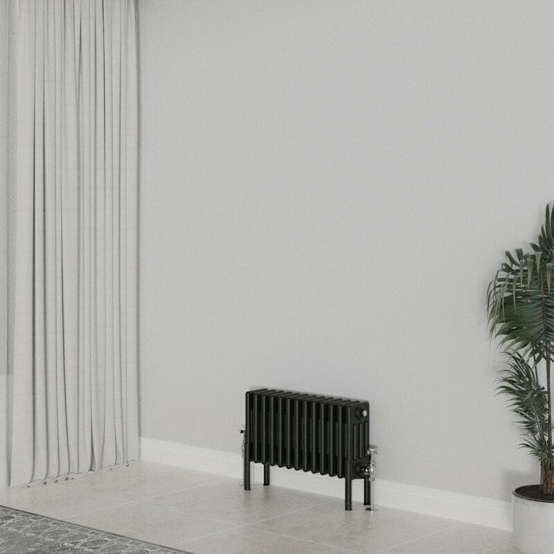 Image of Warmehaus - Traditional Radiator 300x605mm Black&hellip;