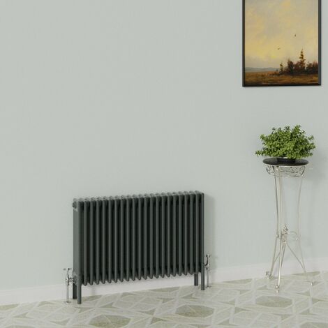 WarmeHaus Traditional Radiator 600x1010mm Anthracite 4 Column