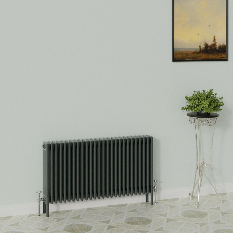 Image of Warmehaus - Traditional Radiator 600x1190mm Anthracite&hellip;