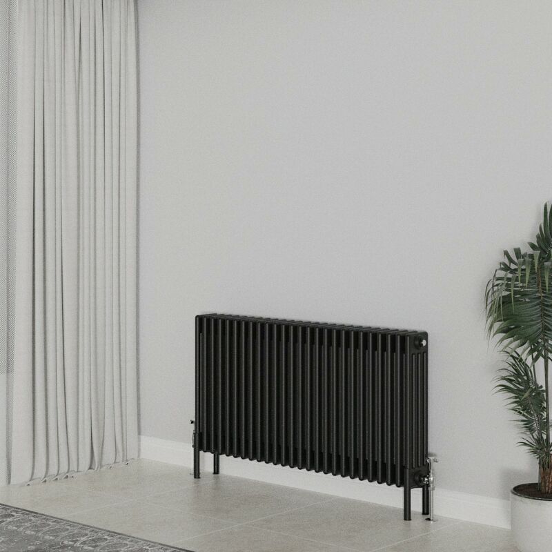 Image of Warmehaus - Traditional Radiator 600x1190mm Black&hellip;
