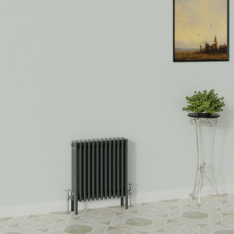 Image of Warmehaus - Traditional Radiator 600x605mm Anthracite&hellip;