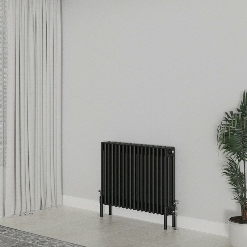 Image of Warmehaus - Traditional Radiator 600x830mm Black&hellip;