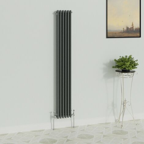 WarmeHaus Traditional Radiator Anthracite 2 Column 1800x290mm