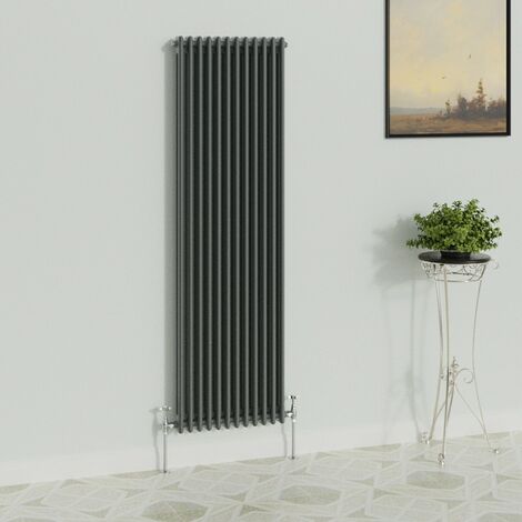 WarmeHaus Traditional Radiator Anthracite 2 Column 1800x560mm