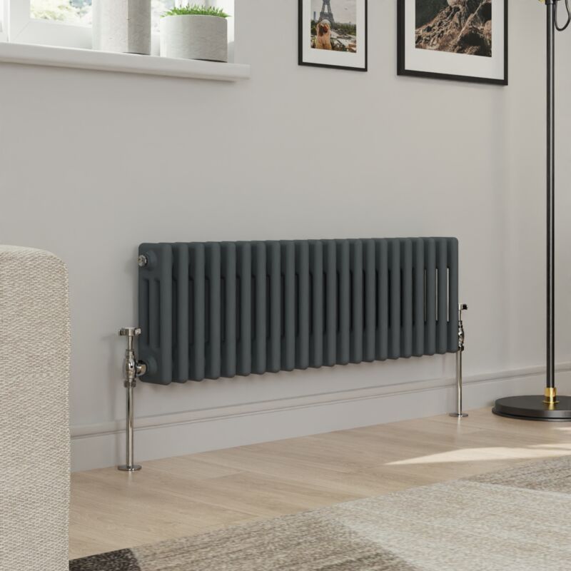 Image of Warmehaus Traditional Triple Column Anthracite Radiator&hellip;