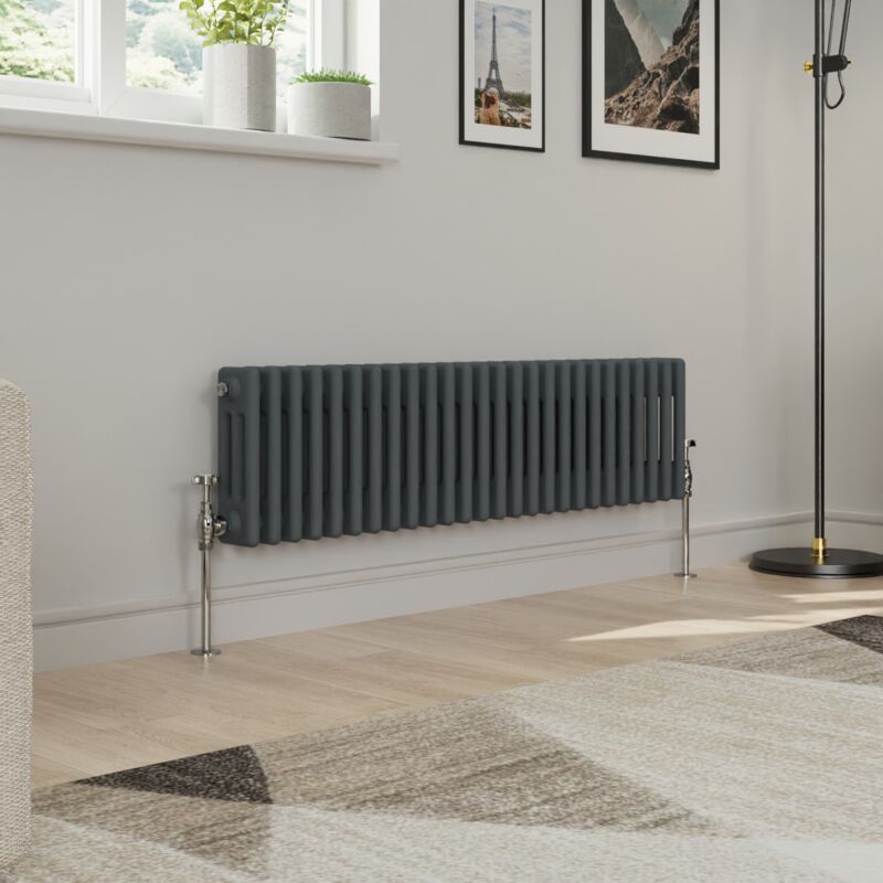 Image of Warmehaus - Traditional Triple Column Anthracite&hellip;