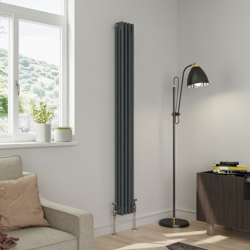 Image of Warmehaus - Traditional Triple Column Anthracite&hellip;