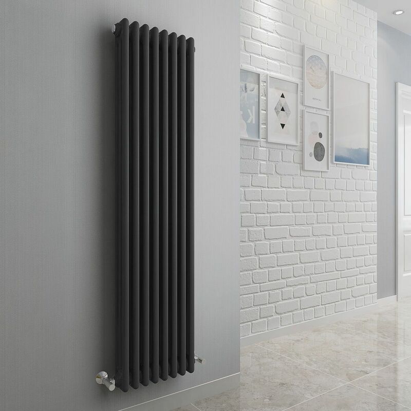 Image of Warmehaus - Traditional Radiator Anthracite Triple&hellip;