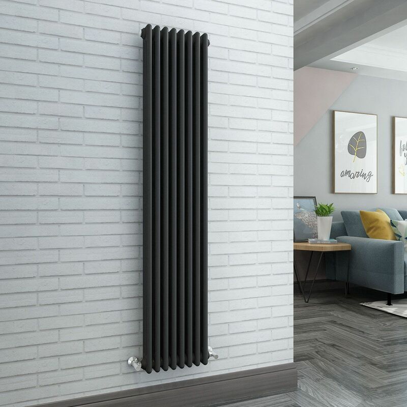 Image of Warmehaus - Traditional Radiator Anthracite Triple&hellip;