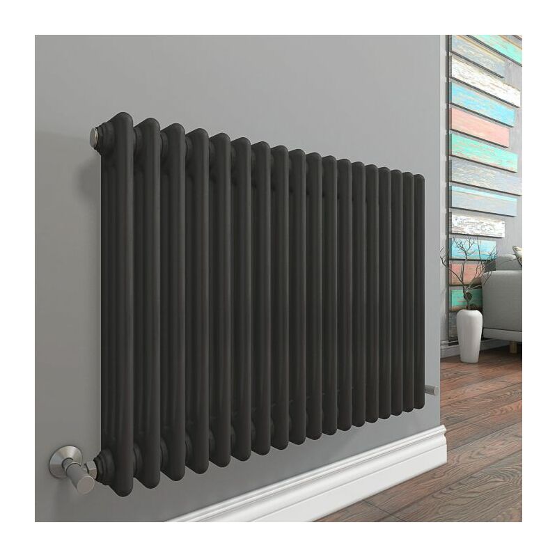 Image of Warmehaus - Traditional Radiator Anthracite Triple&hellip;